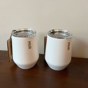 Set of 2 White MiiR 10oz Insulated Tumblers